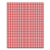 Rustic Farmhouse Red Bold Red White Gingham Check Area Rug