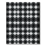 Black and White Black White Geometric Circle Area Rug