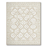 Geometric Modern Beige Geometric Trellis Area Rug