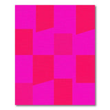 Vibrant Pink Vibrant Pink Geometric Modern Area Rug