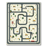 ODIKA Washable Kids Construction Road Map Play Rug - Non-Slip & Low Pile