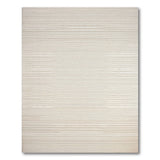 Beige and Neutral Beige Woven Stripe Geometric Area Rug
