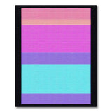 Vibrant Multi-Color Horizontal Stripe Rug
