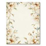 Magnolia Floral Frame Area Rug