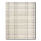 Geometric Modern Beige Grey Plaid Woven Area Rug