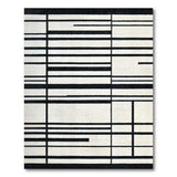 Bold Geometric Modern Bold Black White Grid Geometric Area Rug