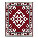 Red Traditional Persian Elegant Red Persian Medallion Area Rug