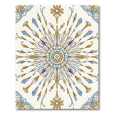 Gold Lotus Mandala Area Rug