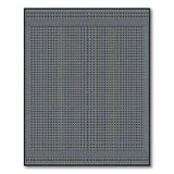 Grey Geometric Circle Pattern Area Rug