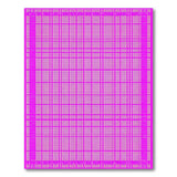 Vibrant Pink Geometric Grid Area Rug