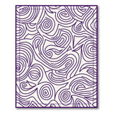 Purple Swirl Abstract No. 6 Area Rug