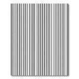 Black White Barcode Stripe Area Rug