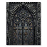 Gothic Stained Glass Cathedral Rose Window Rug
