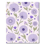 Purple Daisy Floral Scatter Area Rug