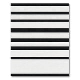 Horizontal Stripe Black and White Bold Black White Horizontal Stripe Area Rug