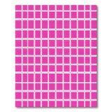 Pink Vibrant Pink Gingham Check Area Rug