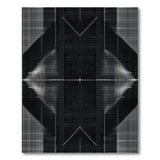 Black White Geometric Modern No. 3 Area Rug