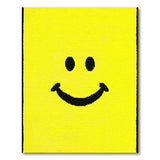 Yellow Cheerful Yellow Smiley Face Area Rug