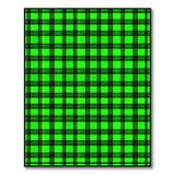 Green Vibrant Green Black Checkered Area Rug