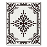 Black and White Traditional Persian Ornate Black White Persian Medallion Area Rug