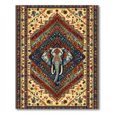Elephant Medallion Persian Area Rug