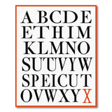 Black White Alphabet ABC Kids Area Rug