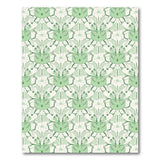 Whimsical Green Floral Vintage Area Rug
