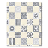 Grey Geometric Tilework Area Rug