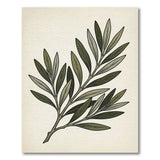 Olive Branch Leaf Area Rug