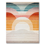 Vibrant Arched Sunset Area Rug
