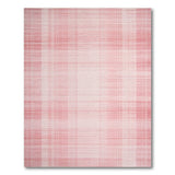 Blush Pink Plaid Area Rug
