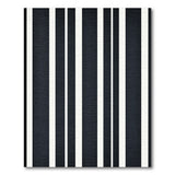 Bold Black White Striped No. 67 Area Rug