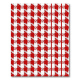 Distressed Red White Gingham Checkered Area Rug
