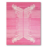Vibrant Pink Geometric Modern Geometric Modern Area Rug