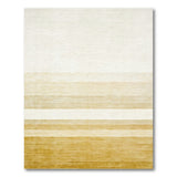 Ombre Beige Gradient Striped Area Rug