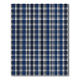Navy Blue and Grey Plaid Check Area Rug