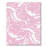 Pink Pink Marble Swirl Abstract Area Rug