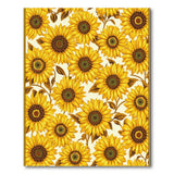 Vibrant Sunflower Floral Area Rug