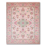 Pink Persian Floral Area Rug