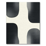 Black White Halftone Abstract Area Rug