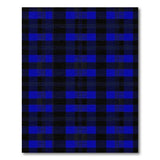 Navy Blue Black Plaid Area Rug
