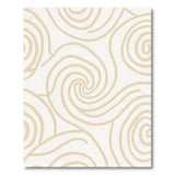 Abstract Area Beige and Neutral Swirling Beige Abstract Area Rug