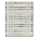 Blue and Teal Distressed Blue Plaid Area Rug