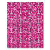 Vibrant Pink Tribal Motif Area Rug