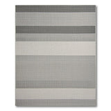 Grey Striped Modern Grey Striped Woven Area Rug