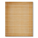 Beige Woven Geometric Border Area Rug