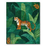 Tiger Jungle Geometric Area Rug