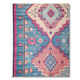 Teal Pink Southwestern Geometric Area Rug