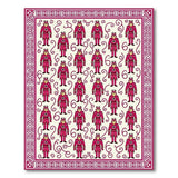 Pink Heritage Tribal Guard Area Rug