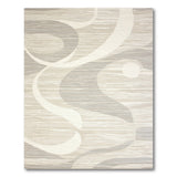 Abstract Wavy Grey Abstract Area Area Rug